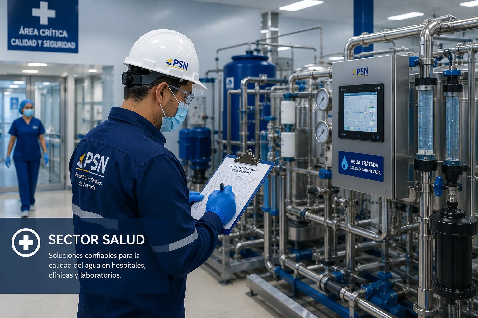 Tratamiento de agua en instalaciones del sector salud